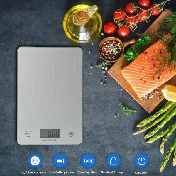 magasin en ligne france Universal 11 Lb/5 Kg Balance De Cuisine Domestique Balance électronique Des Ali… 3