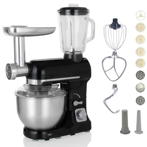 Réductions Robby – Robot Multifonctions 5l 1000w Noir Avec Hachoir Et Blender 1,5… 1
