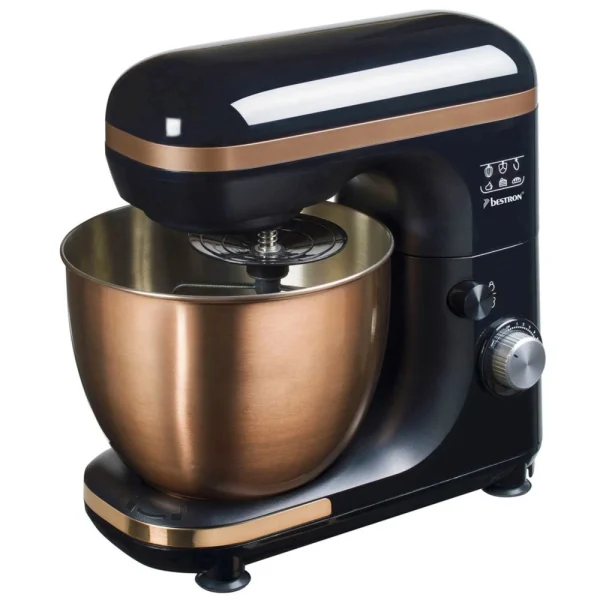 marque pas cher en ligne Robot Pâtissier 5l 1000w Cuivre – Akm900co – BESTRON 3