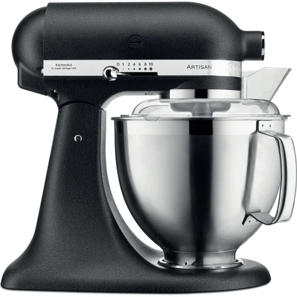 Pas Cher soldes France KitchenAid Robot Multifonction à Tête Inclinable De 4,8L 300W Truffe Noire Arge… 1