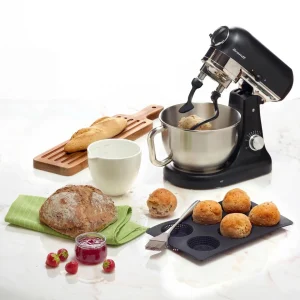 pas cher en vente Brandt Robot Pâtissier Avec Doubles Crochets Pétrisseurs – Noir – BR-173006 7