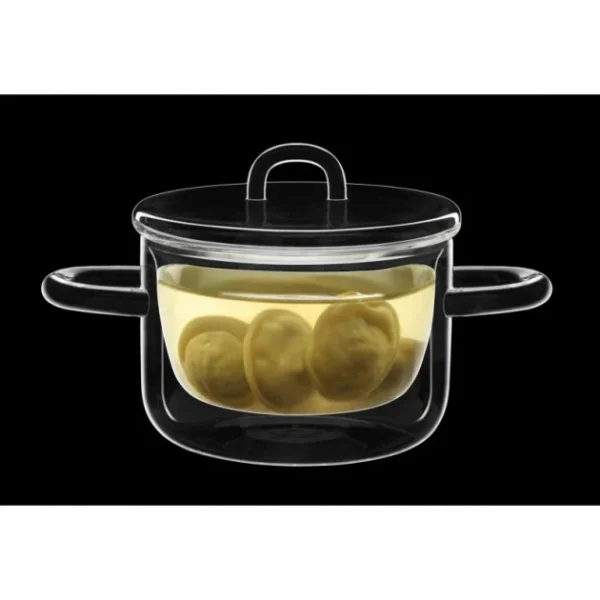 de garantie authentique Casserole En Verre Double Paroi 25 Cl (x2) Luigi Bormioli THERMIC GLASS 3