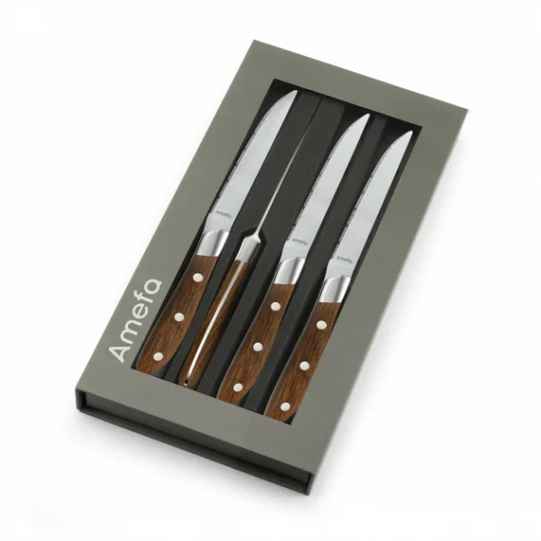 Coffret 4 Couteaux Steak Achille 23 Cm Amefa soldes en ligne 3