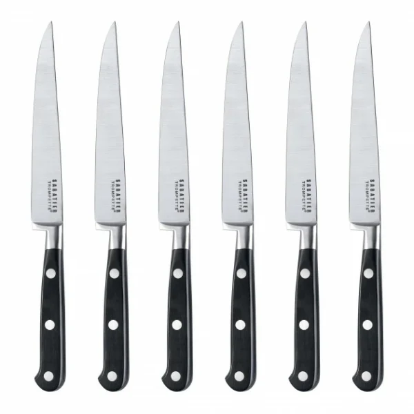 Pas Cher Magasin Soldes Coffret 6 Couteaux Steak 23 Cm Sabatier Trompette 1