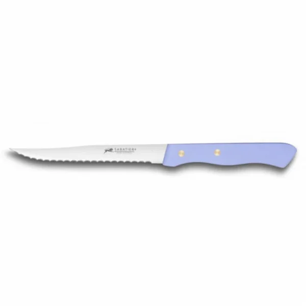 qualité supérieure Couteau à Steak Cranté 11,5 Cm Sabatier Mauve 1