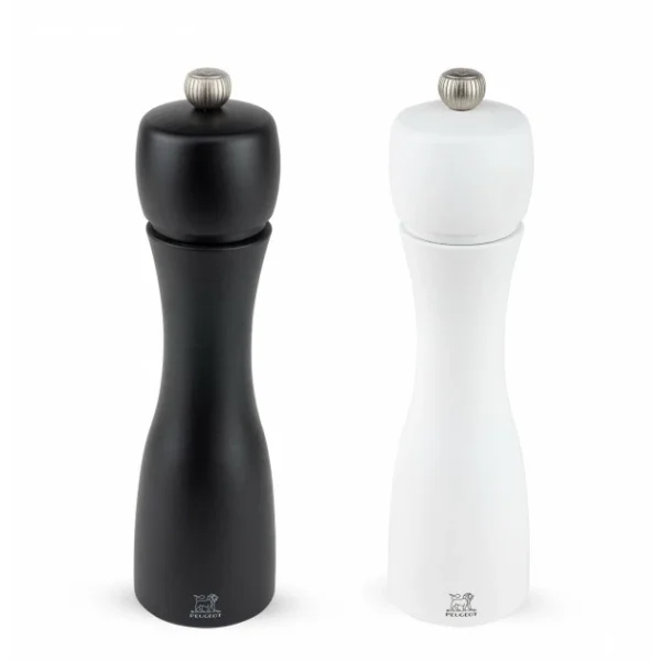 grossiste Duo Moulin à Poivre Et à Sel Tahiti 20 Cm Noir Et Blanc Peugeot 1