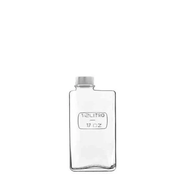 FIN DE SERIE Bouteille En Verre Rectangulaire 0.50 L Luigi Bormioli OPTIMA site officiel 1