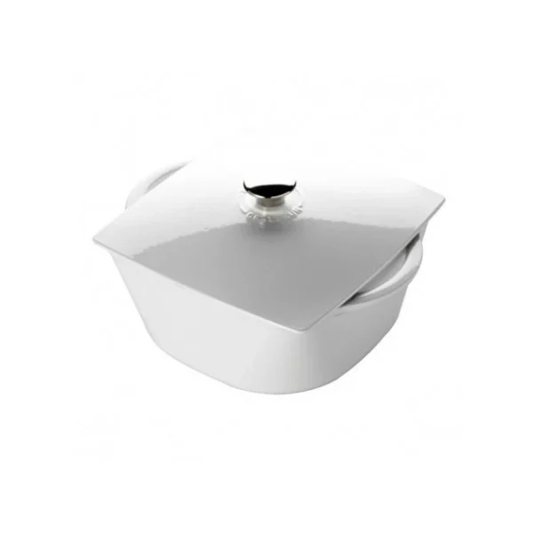 Retour Facile et Gratuit FIN DE SERIE Cocotte En Fonte Carronde 24 Cm Blanc Chasseur 3