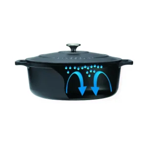 Retour Facile et Gratuit FIN DE SERIE Cocotte En Fonte Carronde 24 Cm Blanc Chasseur 12