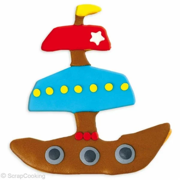 Couleurs variées SCRAPCOOKING FIN DE SERIE Découpoirs Pirate (x4) 5