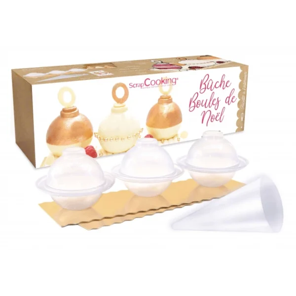 FIN DE SERIE Kit Bûche Boules De Noël ScrapCooking ultratendance 1