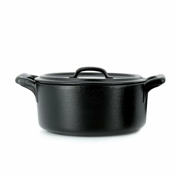 magasin solde FIN DE SERIE Mini Cocotte Ovale Noire 8cl Belle Cuisine Revol 4