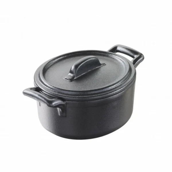 magasin solde FIN DE SERIE Mini Cocotte Ovale Noire 8cl Belle Cuisine Revol 1