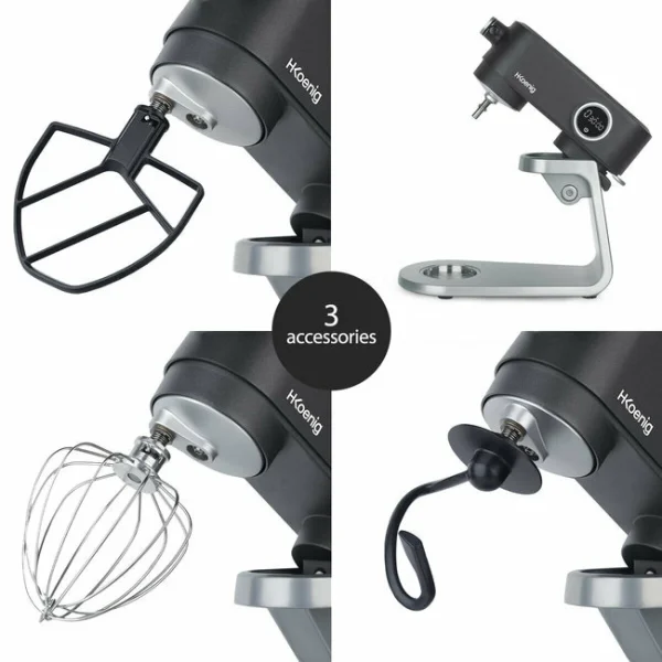 SOLDES TOUT À HKOENIG KM120 ROBOT PÂTISSIER MÉTAL 6
