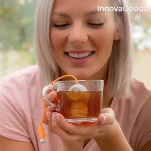 Infuseur à Thé En Forme De Scaphandrier En Silicone Boule A Thé Dro… Prix très abordable 11