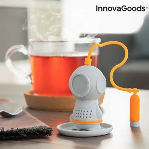 Infuseur à Thé En Forme De Scaphandrier En Silicone Boule A Thé Dro… Prix très abordable 13