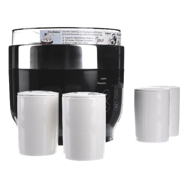 Top ventes JG 80 Jona Yaourtière 1.2L 20W 230V 4 Tasses Arrêt Automatique Plast… 5
