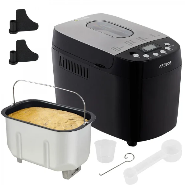 pas cher Machine à Pain 1500g Pain De Pâte 15 Programmes 3 Vitesses Minuteur … 1