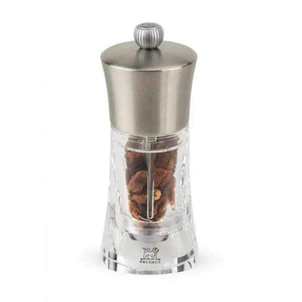 Moulin à Piment Ouessant 14 Cm Transparent-Inox Peugeot marques de renommée 1