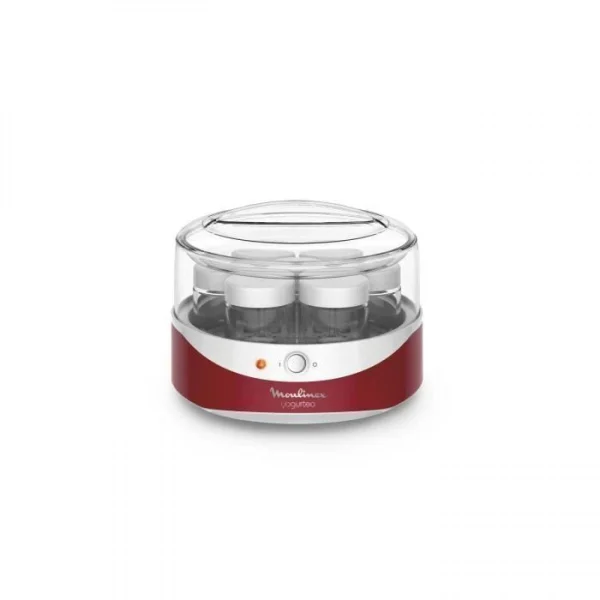 se précipiter pour acheter MOULINEX YG229510 Yogurteo Yaourtiere 7 Pots – Rouge Et Blanc 3