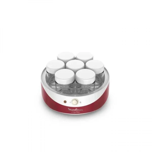 se précipiter pour acheter MOULINEX YG229510 Yogurteo Yaourtiere 7 Pots – Rouge Et Blanc 4