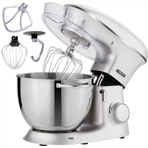 comparez les prix Robot De Cuisine 1500W 8L Acier Inoxydable-Bol Mélangeur 6 étapes Ar… 1
