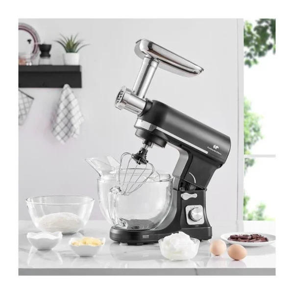 dernières Robot Pâtissier CONTINENTAL EDISON – RP1000GB – 1000 Watts – Noir Bol… 4