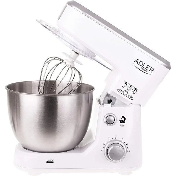 vente luxe pas cher Adler Robot Patissier De 4L 1000W Gris Blanc 1