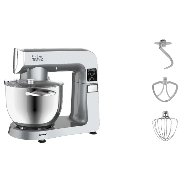 REMISE allant jusqu. Robot Pâtissier Multifonction STAN Gris Aluminium 1800W 3