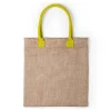 Sac En Jute Et Coton – Sac Cabas Et De Course 100% Cotton Et Jute Coul… magasin solde 19
